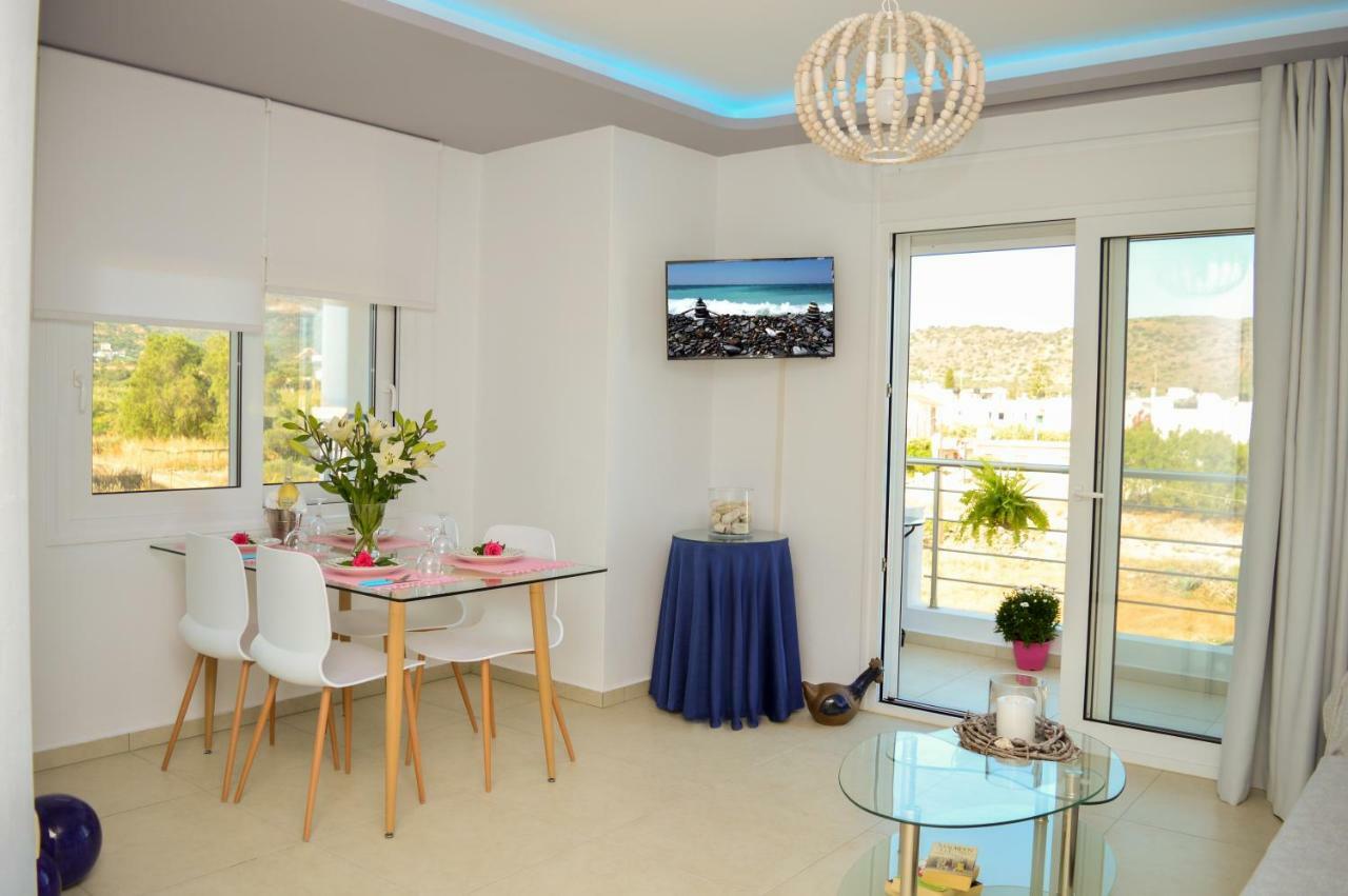Meltemi Beach Apartments Mílatos Ngoại thất bức ảnh